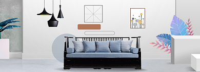 新年家居淘宝电商banner图背景