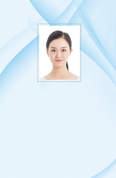 蓝色淡雅动感线条背景工作证背景