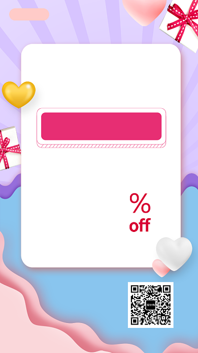 七夕美妆促销手机海报背景