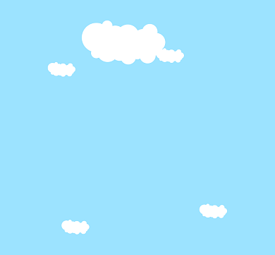 蓝色神马都是浮云云朵朋友圈封面背景