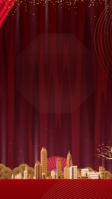 大气房地产提前开抢手机海报背景