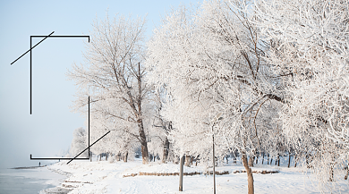 二十四个节气霜降手机海报背景