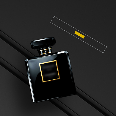 时尚黑色男士香水淘宝直通车图片背景