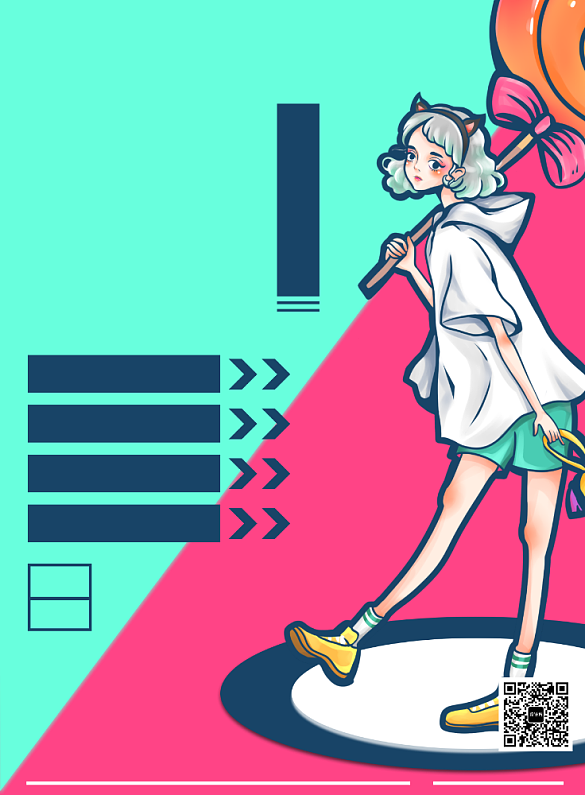 插画女装背景