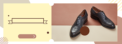 女装皮鞋淘宝电商banner图背景