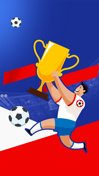 扁平插画风足球社团招新海报背景