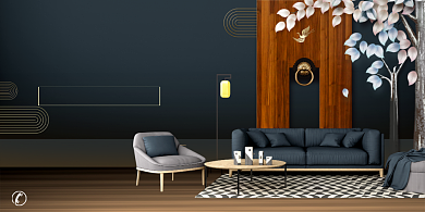 时尚大气高端室内装饰展板背景