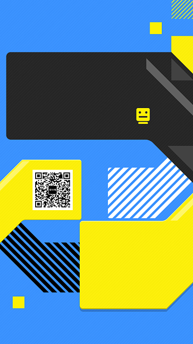 创意线条机械设计展手机海报背景