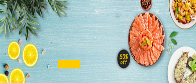 鲜味美食速达公众号首图背景