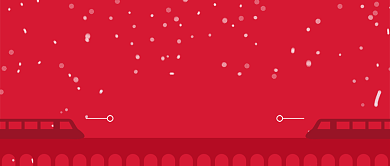 红色喜庆平安春运回家过年公众号首图背景