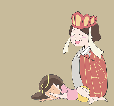 手绘卡通西游记创意朋友圈封面背景