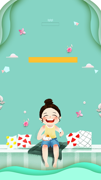 盛夏新装唯美上市海报背景