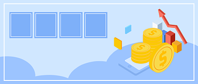 扁平股市预测公众号首图背景