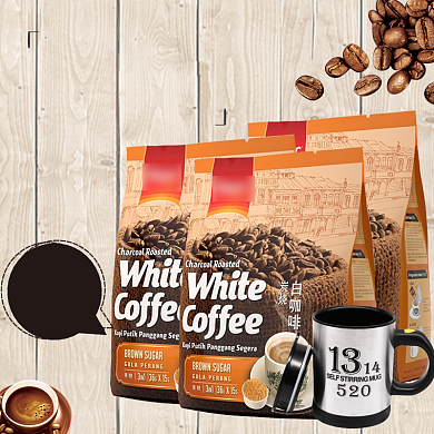 炭烧白咖啡宣传直通车背景