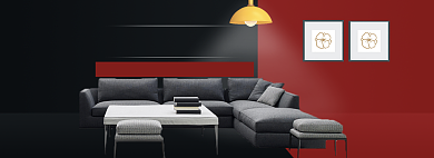 天猫家装新年惠沙发优惠活动淘宝banner背景