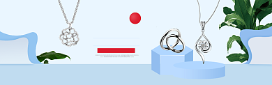 首饰新品上新电商淘宝banner背景