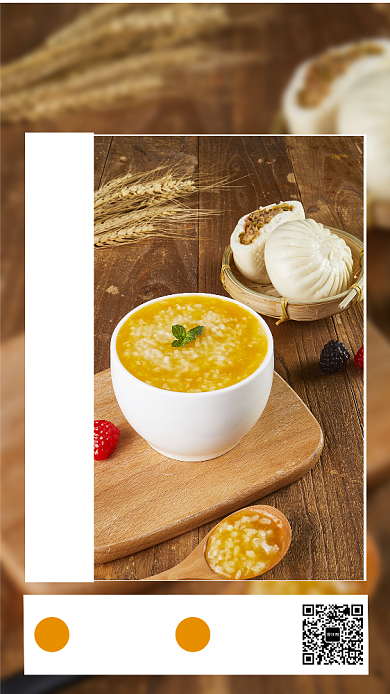 创意插画每日一签手机海报背景