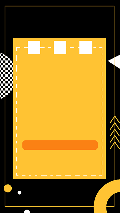 创意撞色招聘纳新手机海报背景