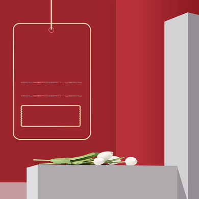 红色调年货节面膜促销直通车背景