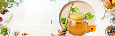 食物蜂蜜海报banner背景