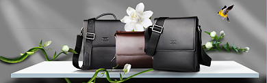 商务经典绅士品味单肩包淘宝banner背景