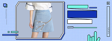 春夏新风尚新款上新淘宝banner背景