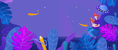 世界阅读日扁平简约创意图微信公众号素材图片背景