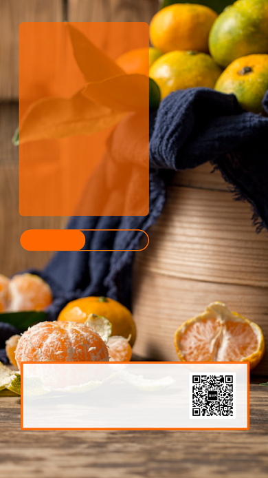 橙色实景橘子促销手机海报背景