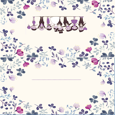 浪漫清新简约缘定今生贺卡模板背景