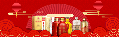 陈年老窖白酒折扣淘宝banner背景