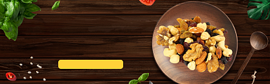 进口休闲零食坚果banner背景