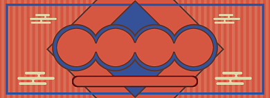 复古风天猫淘宝年货节banner背景