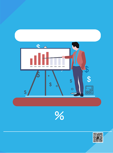 简约扁平金融理财投资宣传海报背景