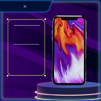 蓝色紫色黄色夜光年货节手机直通车背景