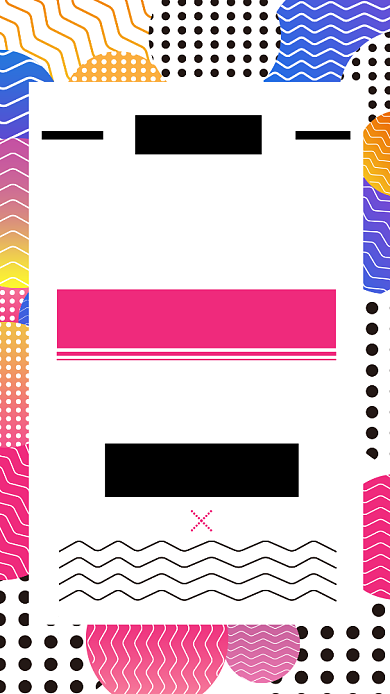 创意几何简约手机海报背景