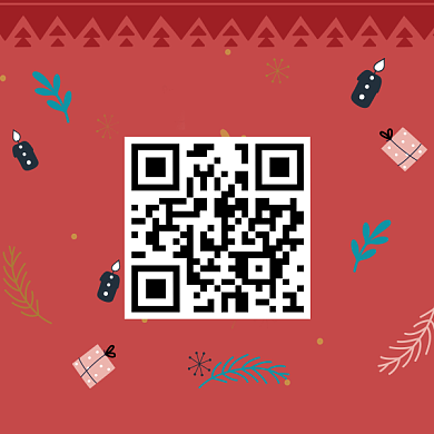 元旦礼品派发二维码背景