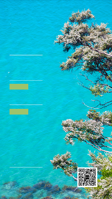 新西兰旅游旅行手机海报背景