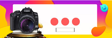 数码相机淘宝banner背景