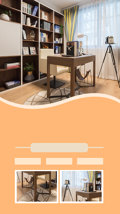 中式装修家具手机海报背景