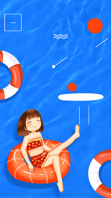 手绘风处暑传统二十四节气宣传海报背景