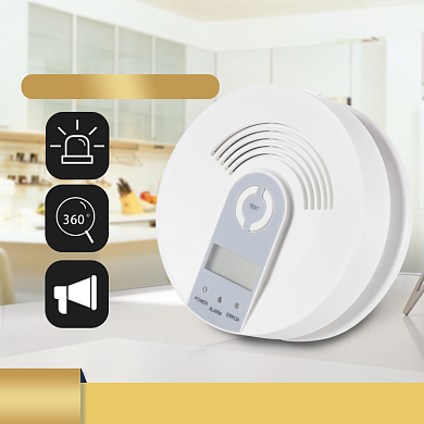 智能烟雾探测报警器淘宝直通车图片背景