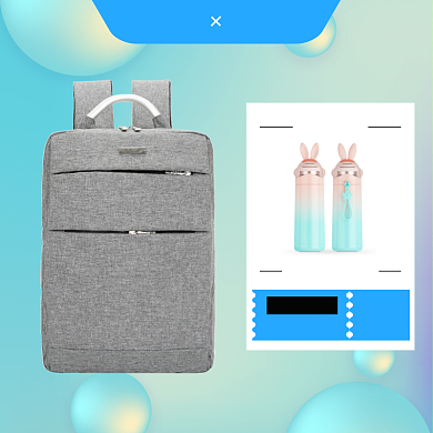 蓝色灰色年货节优惠券礼品直通车背景