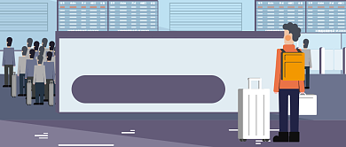 卡通春运火车票预售期公众号首图背景