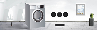 洗衣机宣传海报背景