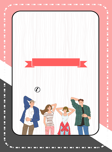 简约时尚学生会招募宣传广告印刷海报背景