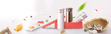 保温杯折扣banner背景
