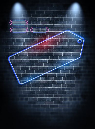 荧光黑色星期五印刷海报背景