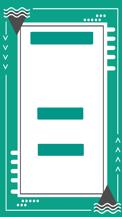 绿色简约孟菲斯创意招聘手机海报背景