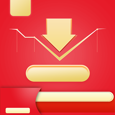 红色金色年货节通用降价直通车背景