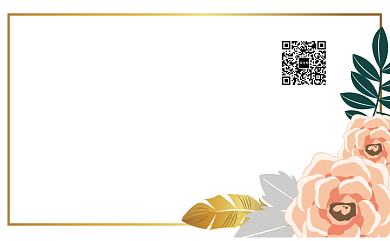 简约典雅女性商务名片背景